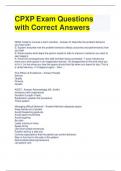 CPXP Exam Questions with Correct Answers 