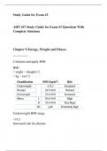 AHN 447 Study Guide for Exam #2 Questions With Complete Solutions