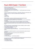 Psych 2050 Chapter 1 Test Bank Latest edition