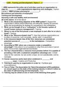C235 - Training and Development&colon; Topics 1 &ndash; 3 questions and answers&period;