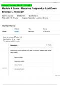 Portage Learning BIOD 152 A&P 2  Module 4 Exam - Requires Respondus LockDown Browser &plus; Webcam