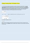Portage Learning Math 110 Module 6 Exam 2024