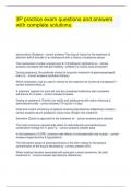 3P practice exam questions and answers with complete solutions&period;