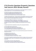 CNA Practice Questions Prometric Questions And Answers 2024 Already Passed&excl;&excl;