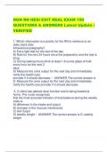 NGN RN HESI EXIT REAL EXAM 100  QUESTIONS & ANSWERS Latest Update |  VERIFIED