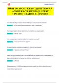 HBSS 301 ePO5&period;3 EXAM &vert; QUESTIONS &  ANSWERS &lpar;VERIFIED&rpar; &vert; LATEST  UPDATE &vert; GRADED A&plus; &vert; PASSED