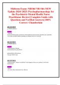 Midterm Exam: NR546/ NR 546 (NEW Update 2024/ 2025) Psychopharmacology for  the Psychiatric-Mental Health Nurse Practitioner Review| Complete Guide with  Questions and Verified Answers| 100% Correct- Chamberlain 