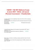 NR509 &sol; NR 509 Midterm Exam &lpar;Latest 2023 &sol; 2024&rpar;&colon; Advanced Physical Assessment - Chamberlain