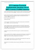 ATI Capstone Proctored Fundamentals Questions&vert; ATI Capstone Fundamentals Questions&vert;  ATI Capstone Fundamentals Pre-Assessment Questions all With Complete and Verified Answers&sol; Graded A&plus;&sol; 2024