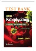 Test bank For Porths Pathophysiology 10th Edition by Tommie L. Norris ISBN: 9781496377555  Chapters 1-52| Complete Guide A+