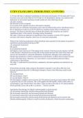 CCRN EXAM &lpar;100&percnt; ERROR-FREE ANSWERS&rpar;