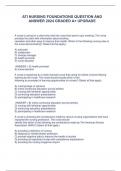 ATI NURSING FOUNDATIONS QUESTION AND ANSWER 2024 GRADED A+ UPGRADE