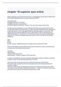 chapter 18 superior quiz online-solved