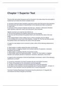 Chapter 1 Superior Test 100&percnt; solved