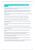 WGU C202 Managing Human Capital All &lpar;A&plus; Graded Already&rpar;