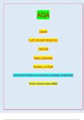 AQA A-level FURTHER MATHEMATICS 7367/3D Paper 3 Discrete Version: 1.0 Final PB/KL/Jun23/E4 7367/3D A-level FURTHER MATHEMATICS Paper 3 DiscreteQUESTION PAPER & MARKING SCHEME/ [MERGED] Mark scheme June 2023