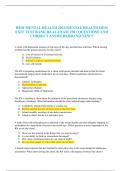 HESI MENTAL HEALTH 2023&sol;MENTAL HEALTH HESI EXIT TEST BANK REAL EXAM 250&plus; QUESTIONS AND CORRECT ANSWERS&vert;BRAND NEW&excl;&excl;   