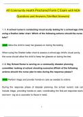 ATI Community Health Proctored Form C Exam with NGN with Questions and Answers &lpar;2024 &sol; 2025&rpar; &lpar;Verified Answers&rpar;