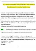 ATI Community Health Proctored Retake Exam with NGN with Questions and Answers &lpar;2024 &sol; 2025&rpar; &lpar;Verified Answers&rpar;
