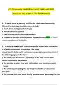 ATI Community Health Proctored Exam with NGN with Questions and Answers &lpar;2024 &sol; 2025&rpar; &lpar;Verified Answers&rpar;
