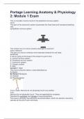 Portage Learning Anatomy & Physiology 2&colon; Module 1 Exam