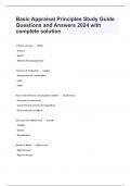 Basic Appraisal Principles Study Guide Questions and Answers 2024 with complete solution