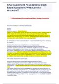 CFA Investment Foundations Mock 2024&sol;2024