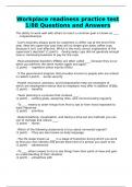 Workplace readiness practice test 1/88 Questions and Answers