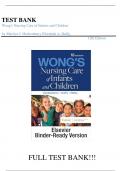 Test Bank For  Wong's Nursing Care of Infants and Children 12th Edition by Marilyn J. Hockenberry, Elizabeth A. Duffy||ISBN NO:10,0323776701||ISBN NO:13,978-0323776707||All Chapters 1-31||Complete Guide A+||Latest Update