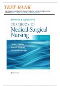 Test Bank for Brunner & Suddarth's Textbook of Medical-Surgical Nursing, 15th Edition by Janice Hinkle | 9781975161033 | | Chapter 1-68 | Complete Questions and Answers A+