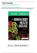 Test Bank For The Human Body in Health & Disease 7th Edition by Kevin T. Patton, Gary A. Thibodeau||ISBN NO:10,0323402119||ISBN NO:13,978-0323402118||All Chapters||Complete Guide A+