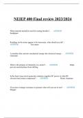 NEIEP 400 Final review 2023/2024