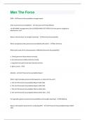 Man The Force Questions and Answers&lpar;A&plus; Solution guide&rpar;