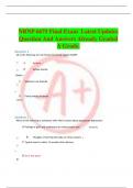 NRNP 6675 Final Exam Latest Updates Question And Answers Already Graded A Grade&period;
