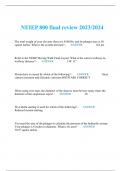 NEIEP 800 final review 2023/2024