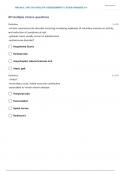 NR 304 HEALTH ASSESSMENT II NEURO QUESTIONS WITH 100&percnt; SOLVED SOLUTIONS