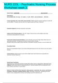 NURS 223L - Psychiatric Nursing Process Worksheet week 3&period;