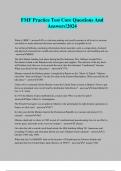 FMF Practice Test Core Questions And Answers&excl;2024