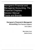 Solution Manual For Horngren's Accounting The Financial Chapters 14th Edition By Tracie Miller-Nobles, Brenda Mattison (All Chapters, 100% Original Verified, A+ Grade)