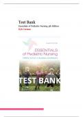 Test Bank For Essentials of Pediatric Nursing 4th Edition by Theresa Kyle, Susan Carman 9781975139841 Chapter 1-29