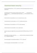 Unarmed basic security 57 Questions with 100&percnt; Correct Answers &vert; Updated &vert; Guaranteed A&plus;