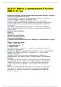 BIOD 151 Module 3 exam Questions & Answers 2024 A&plus; Review