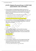 ATI PN Pediatric Proctored Exam LATEST 2023  (QUESTIONS AND ANSWERS)