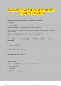 MAN 4752 COMP XM EXAM WITH 100&percnt; CORRECT ANSWERS