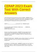 CERAP Exam Questions with 100% Correct Answers