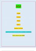 AQA A-level PHYSICS 7408/2 Paper 2 Version: 1.0 Final *JUN237408201* IB/M/Jun23/E7 7408/2QUESTION PAPER & MARKING SCHEME/ [MERGED]  Mark scheme June 2023