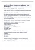 Adjuster Pro &ndash; Indian - Chapter 3 Personal Lines CORRECT