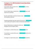Category 3A&plus;3B Pesticide Exam Questions And Answers