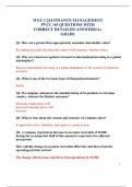 WGU C214 FINANCE MANAGEMENT PVCC &sol;65 QUESTIONS WITH CORRECT DETAILED ANSWERS&sol;A&plus; GRADE