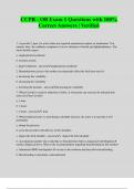 CCPR - OB Exam 1 Questions with 100&percnt; Correct Answers &vert; Verified